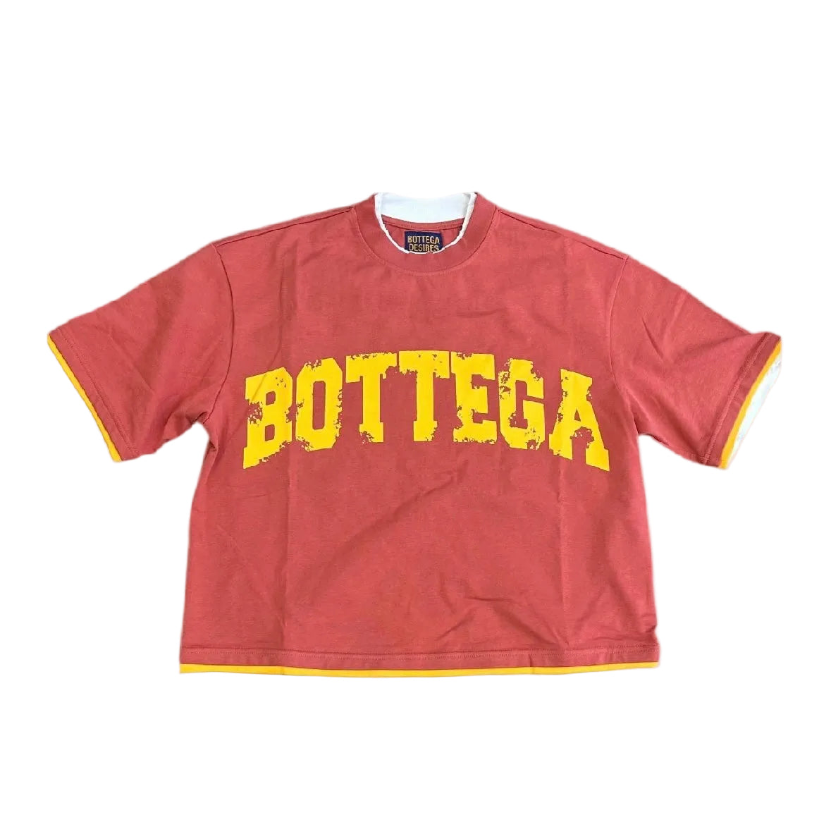 Bottega Desires War Double Tee Red/Yellow
