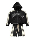 RoughPlay ‘Stripe’ Short Set Black