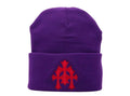 Chrome Hearts Purple Cross Beanie