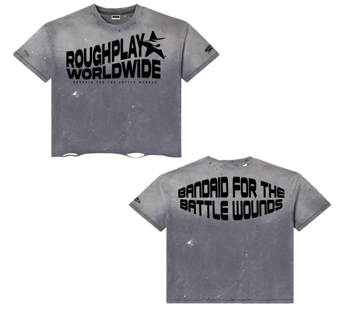 RoughPlay ‘World Wide’ Tee Grey/Black
