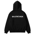 Balenciaga Plain Logo Black Hoodie