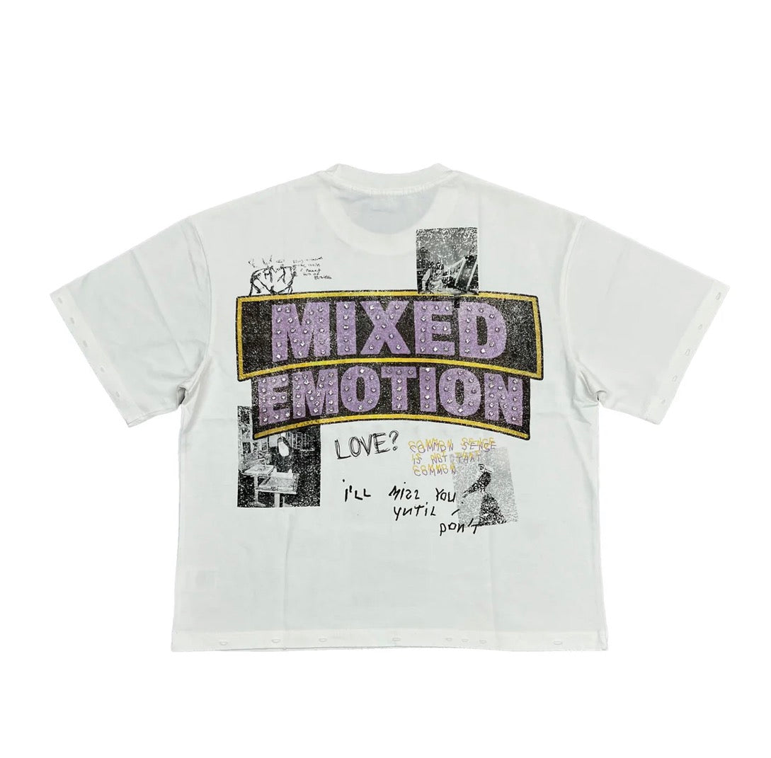 Mixed Emotions White Lost Identity Tee