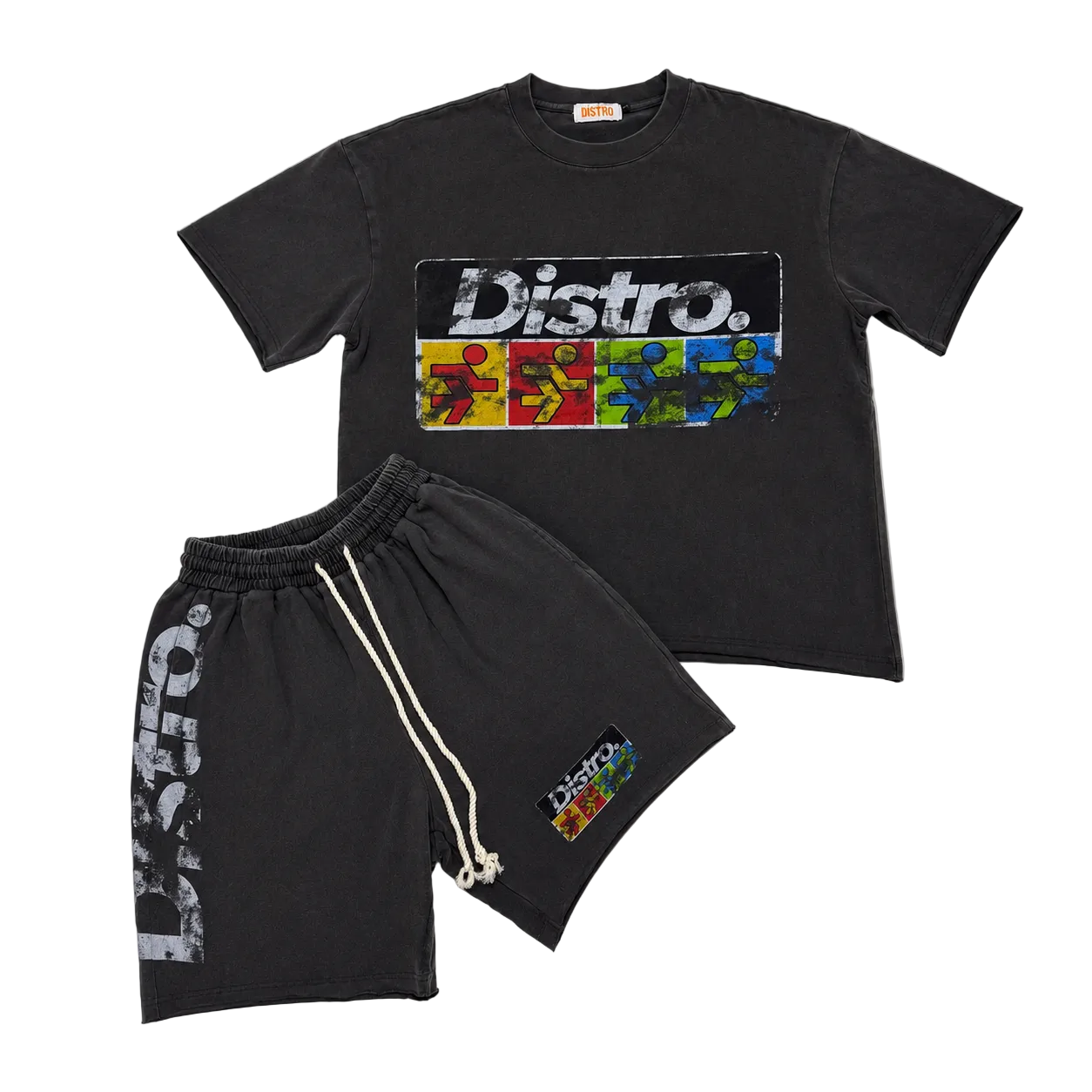DISTRO - Running Man Set / Grey