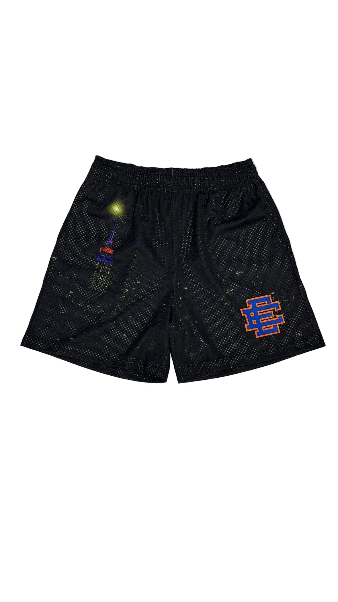 Eric Emanuel Blue/Orange Skyline Shorts