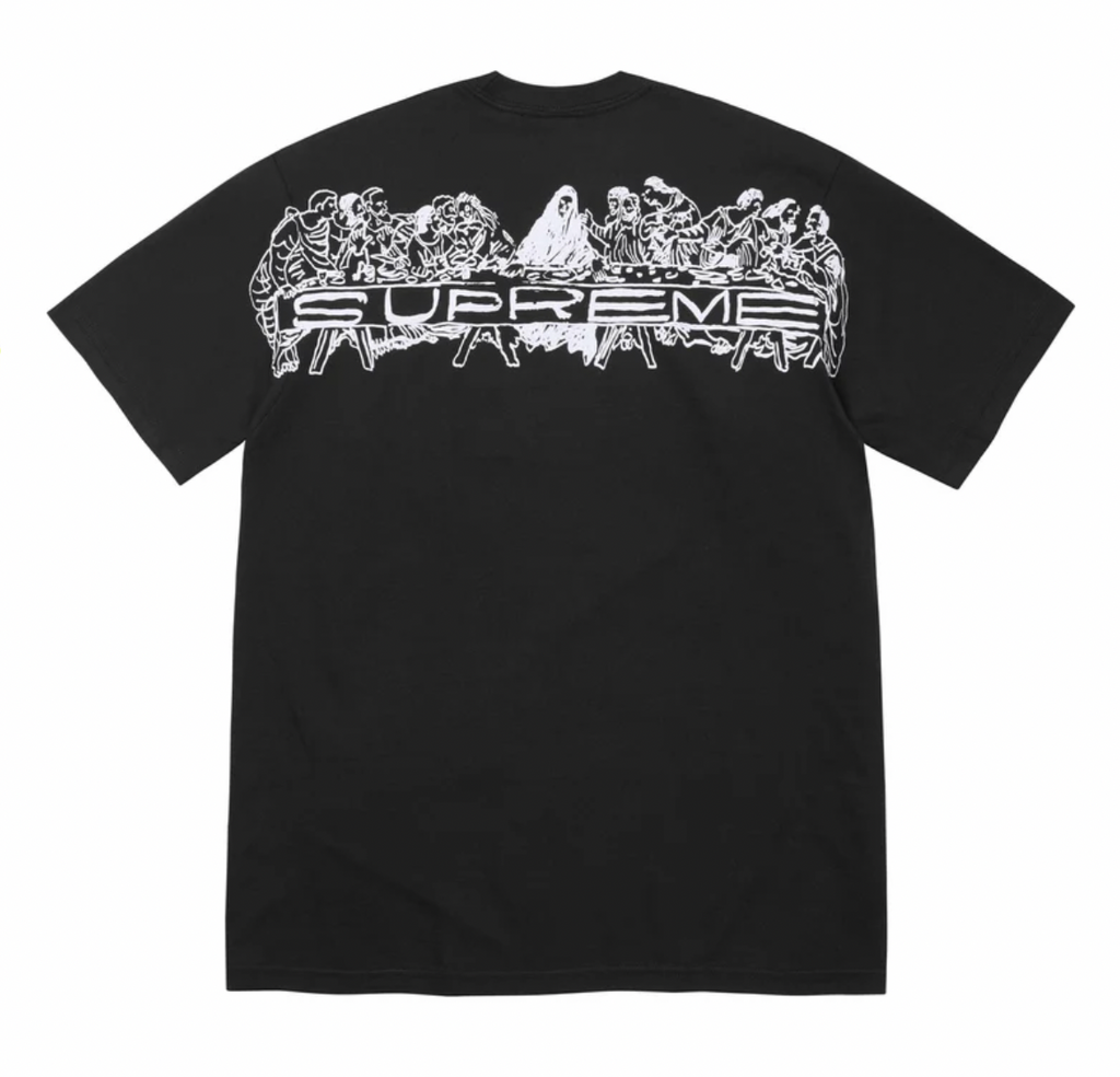Supreme ‘Supper’ Black Tee