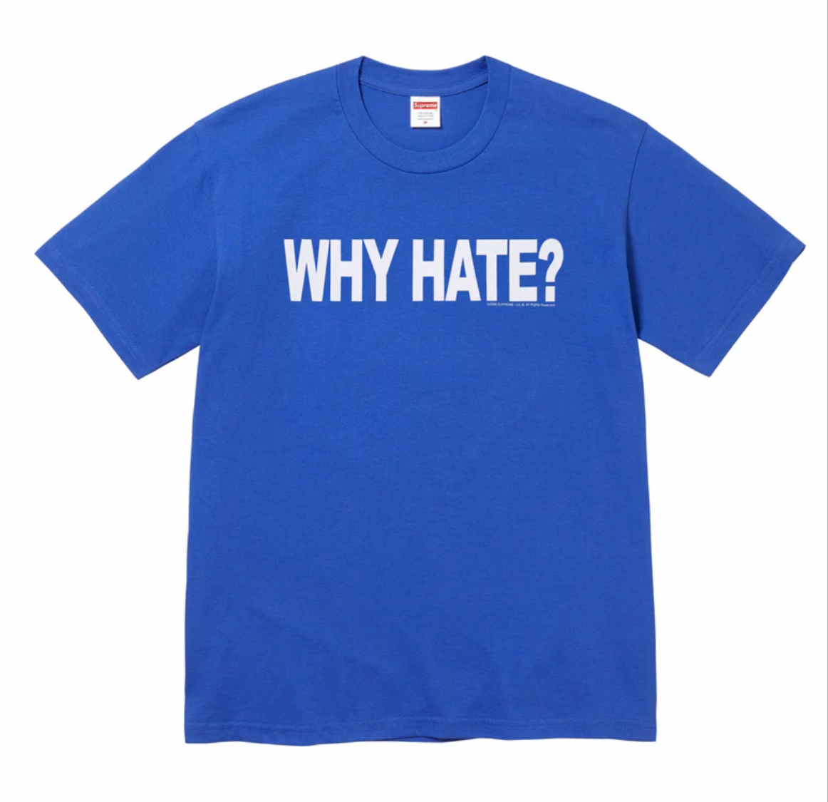 Supreme ‘Based’ Blue Tee
