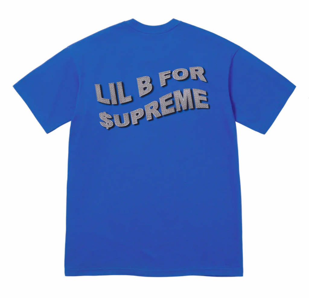 Supreme ‘Based’ Blue Tee