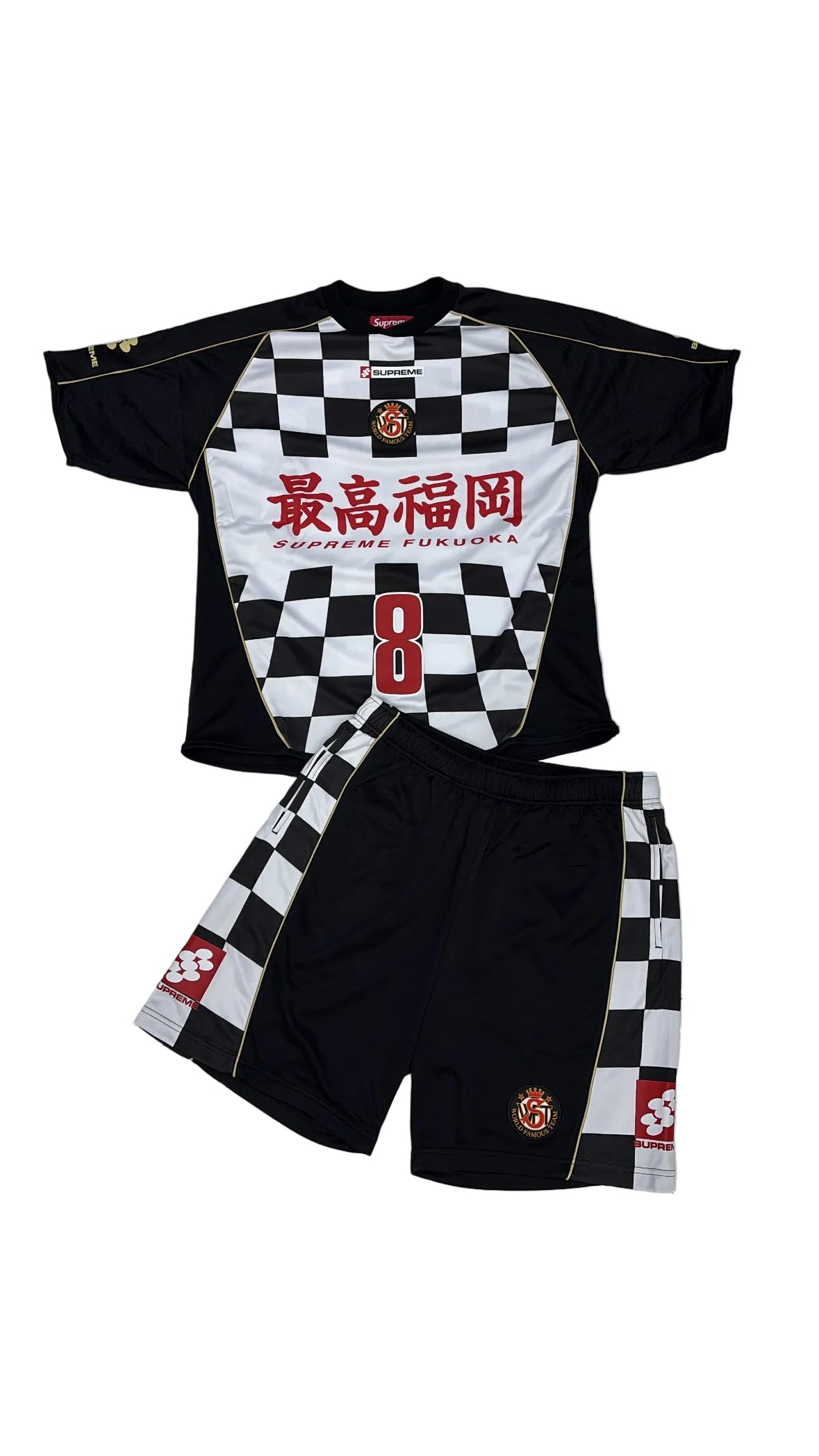 Supreme Checkerboard Soccer Black/White Set