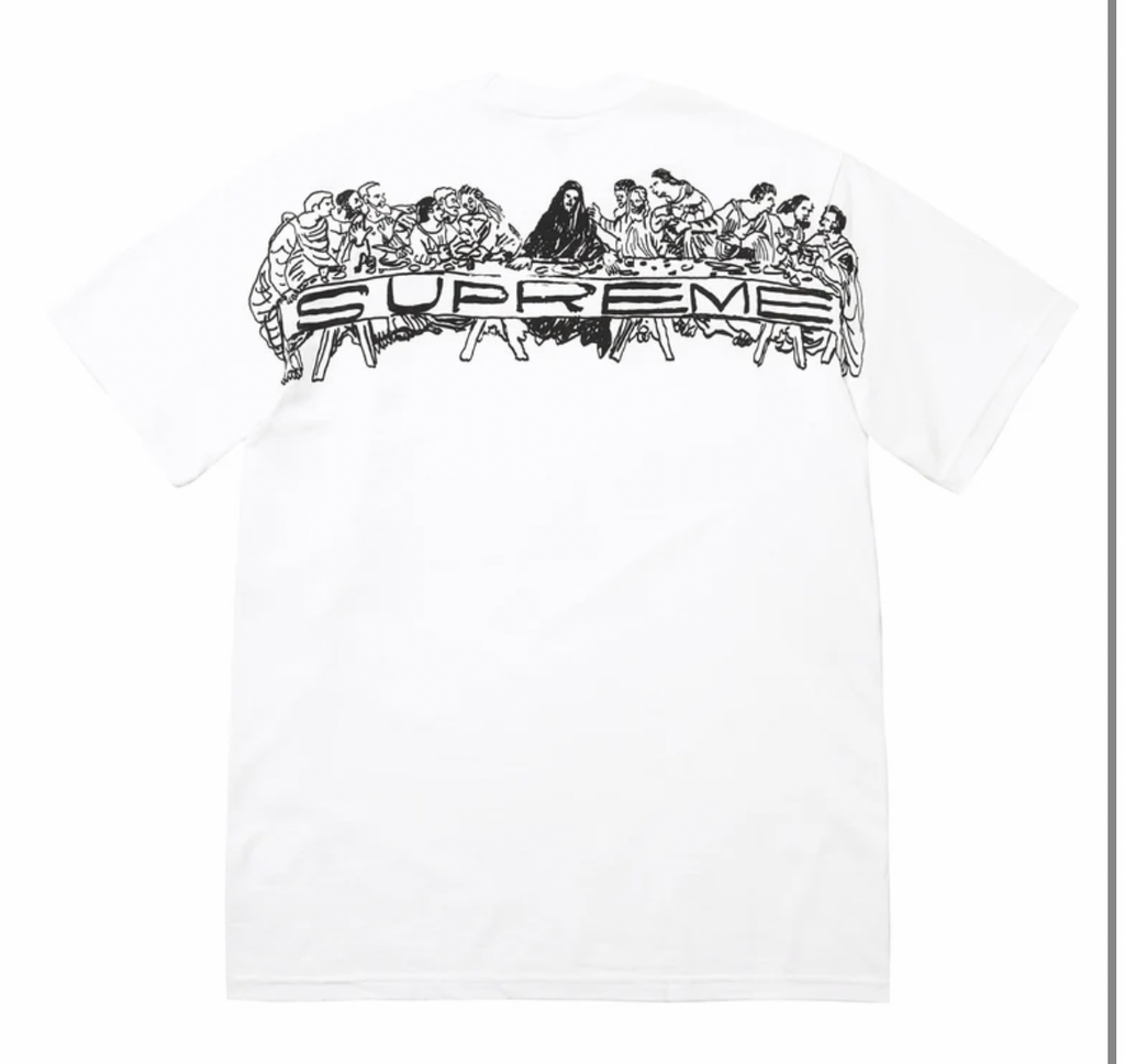 Supreme ‘Supper’ White Tee