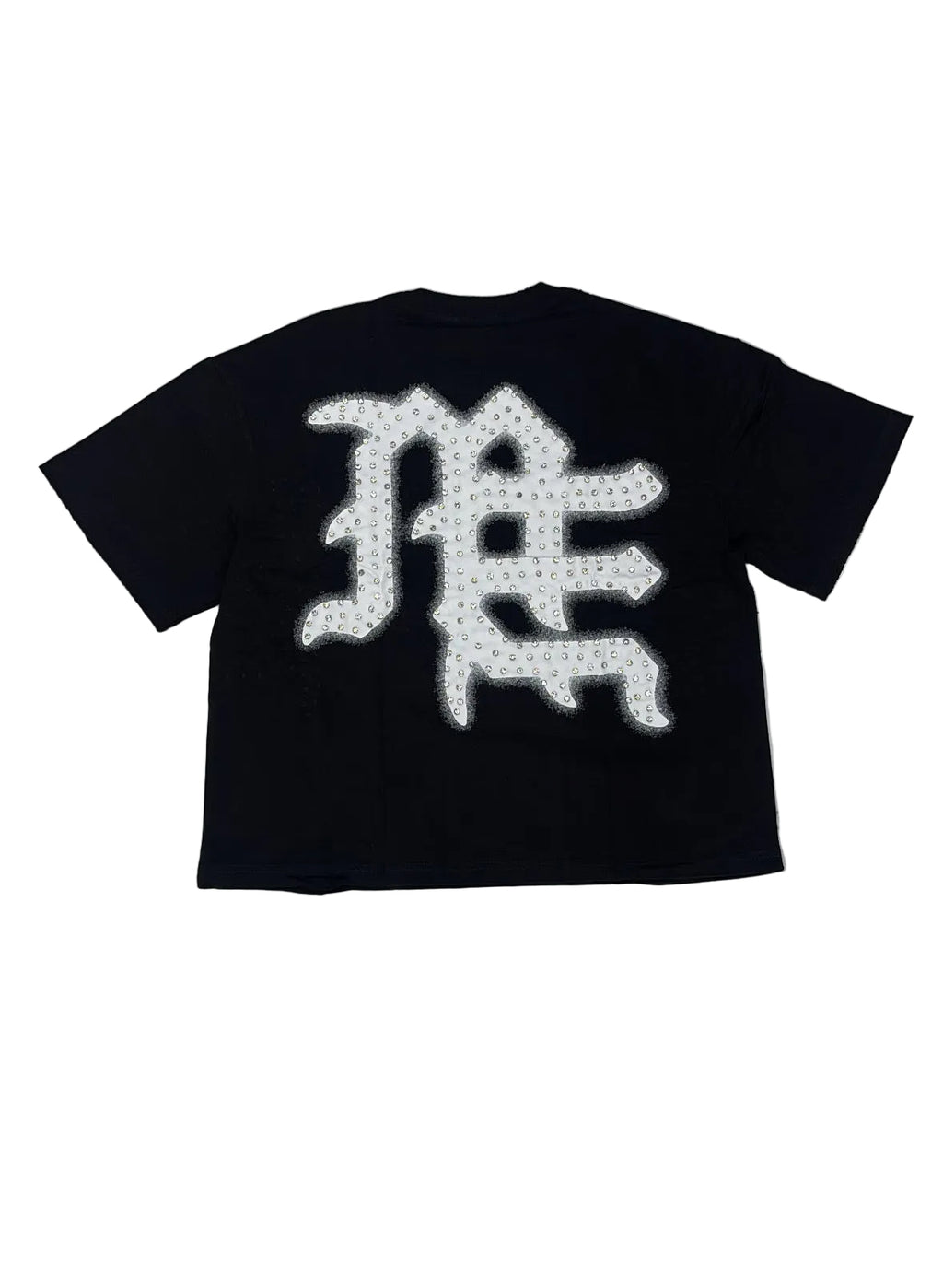 Mixed Emotion ‘END’ Rhinestone Black Tee