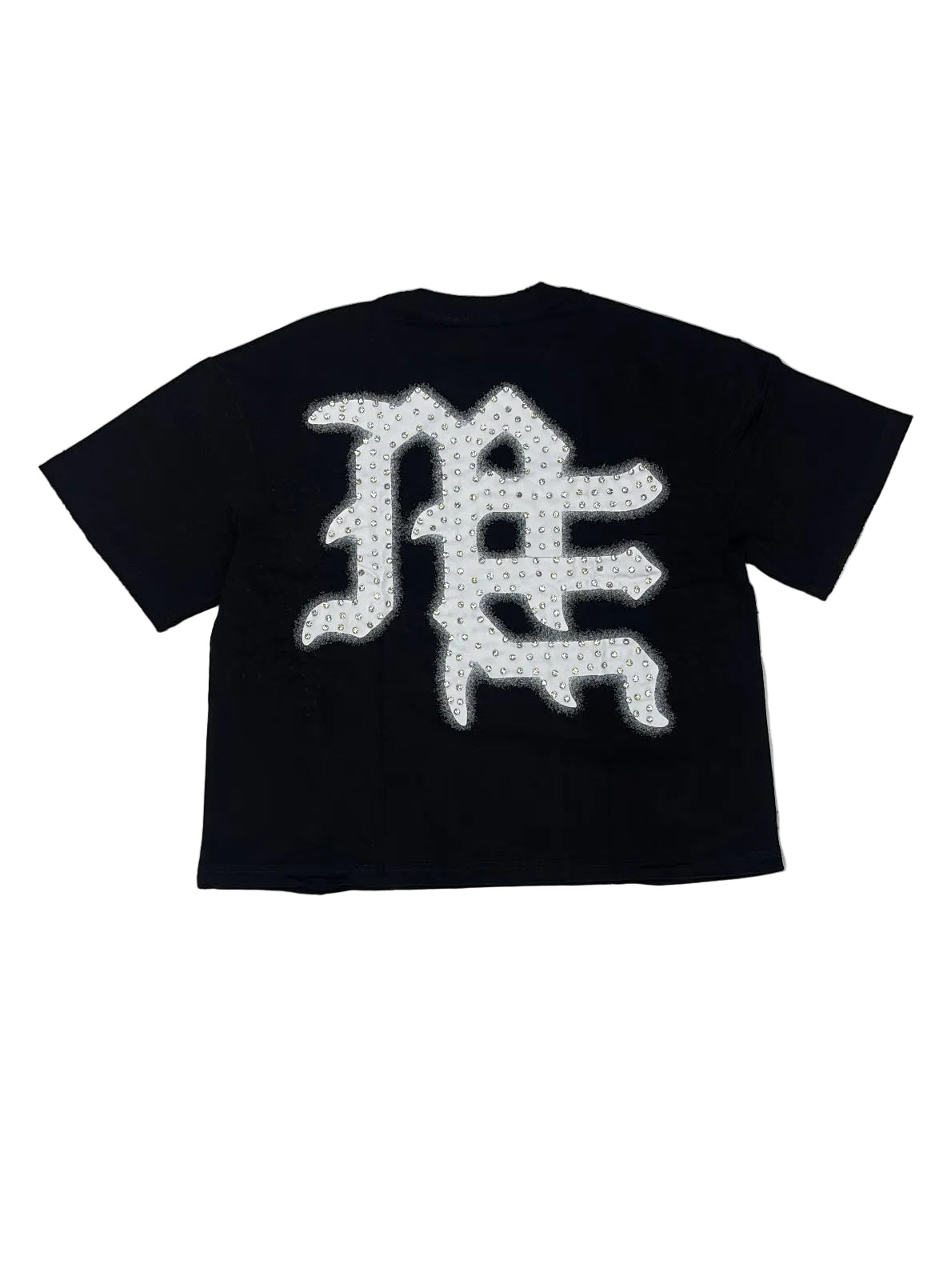Mixed Emotion ‘END’ Rhinestone Black Tee