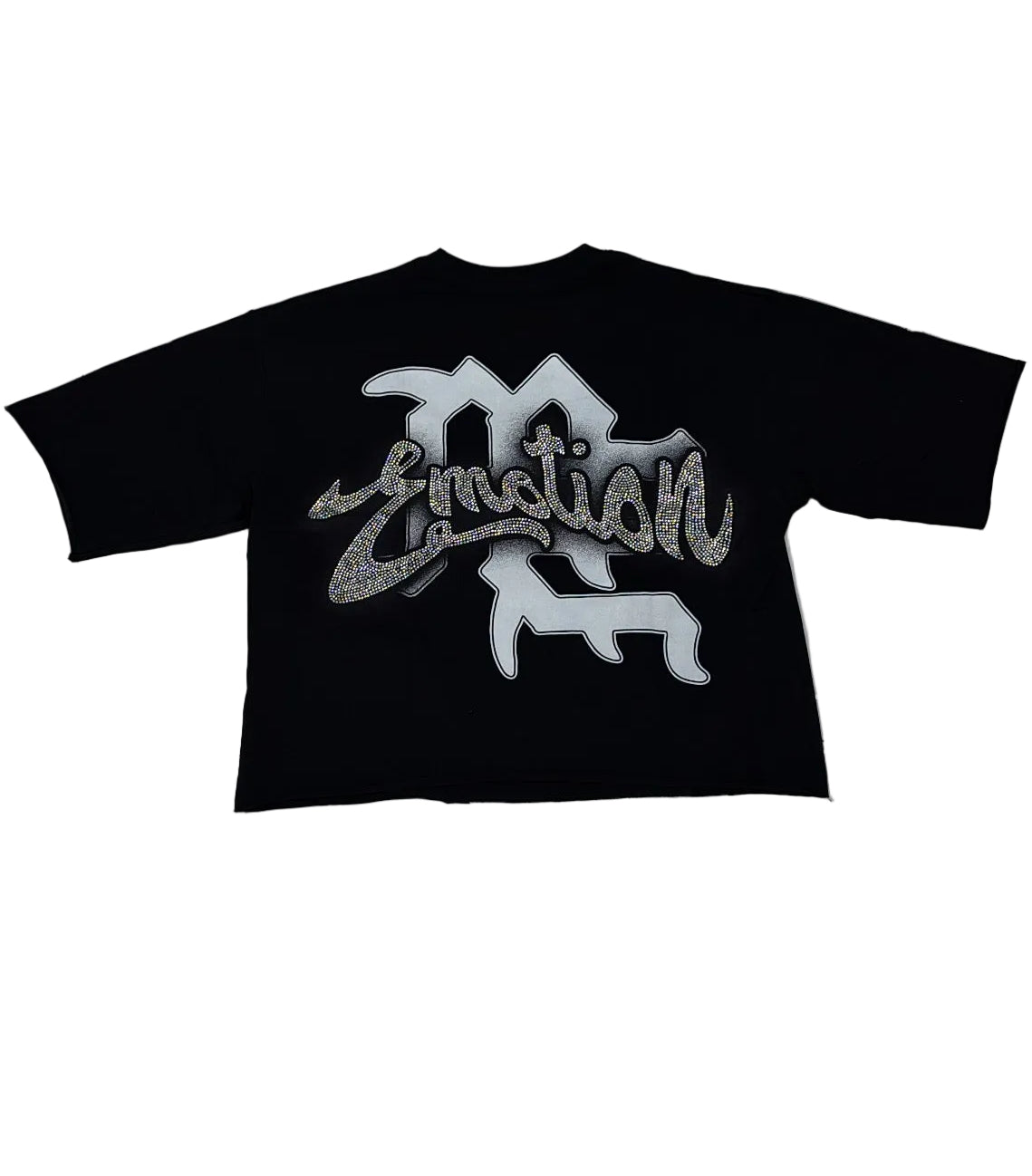 Mixed Emotion ‘Cupid’ Rhinestone Black Tee