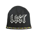 Lost Intricacy Gem Stone Beanie - Black/White