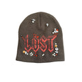 Lost Intricacy Gem Stone Beanie - Brown