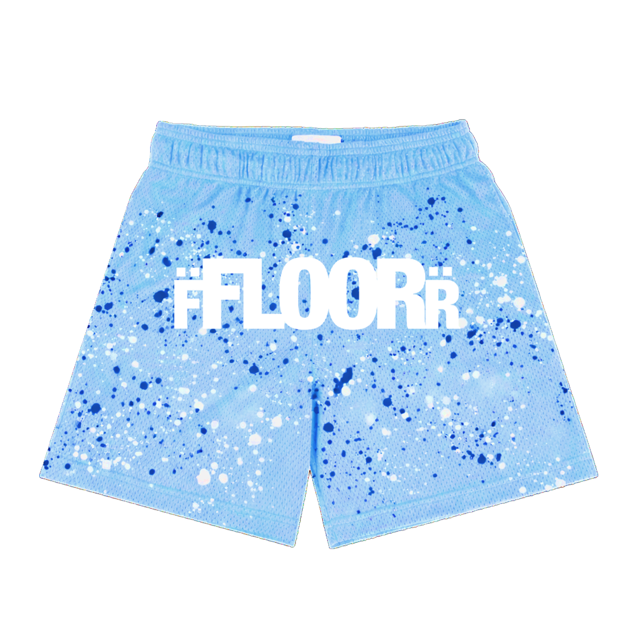 Floor 914 Mesh Basketball Shorts Baby Blue