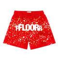 Floor 914 Mesh Basketball Shorts Red