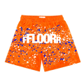 Floor 914 Mesh Basketball Shorts Orange